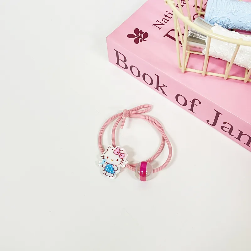 Sanrio Hello Kitty Acrylic Hair Tie Women's Pink-1