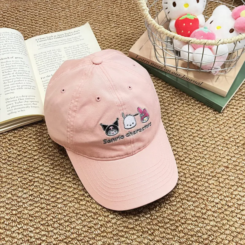 Hello Kitty Cotton Baseball Caps Women's-1