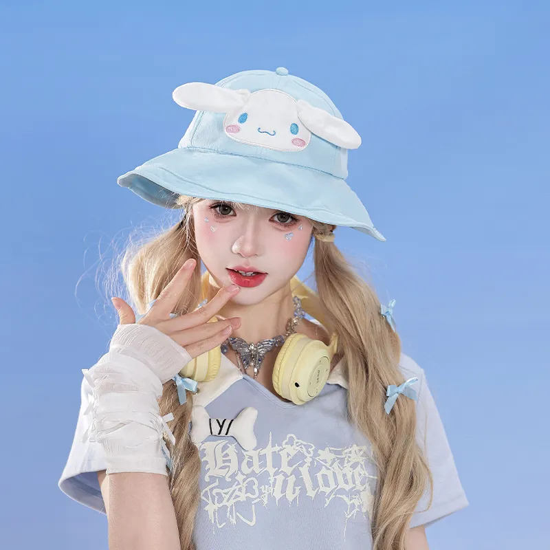 Sanrio Yugui Dog Polyester Bucket Hats Women's-4