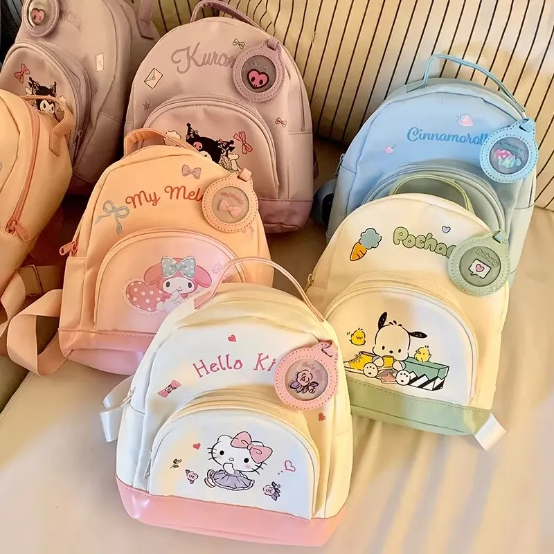 Sanrio Hello Kitty Polyester Backpack Women's White Pink-5