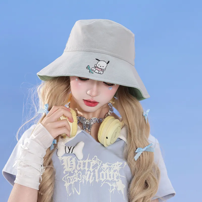 Sanrio Pacha Dogs Polyester Bucket Hats Women's-4
