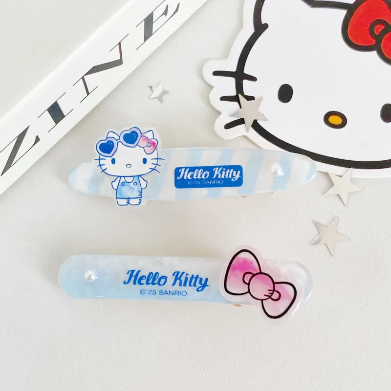 Hello Kitty Sanrio Series Acrylic Hair Clips Women's-4