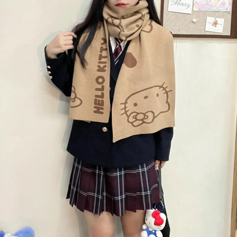 Sanrio Hello Kitty Knit Scarves Unisex-2