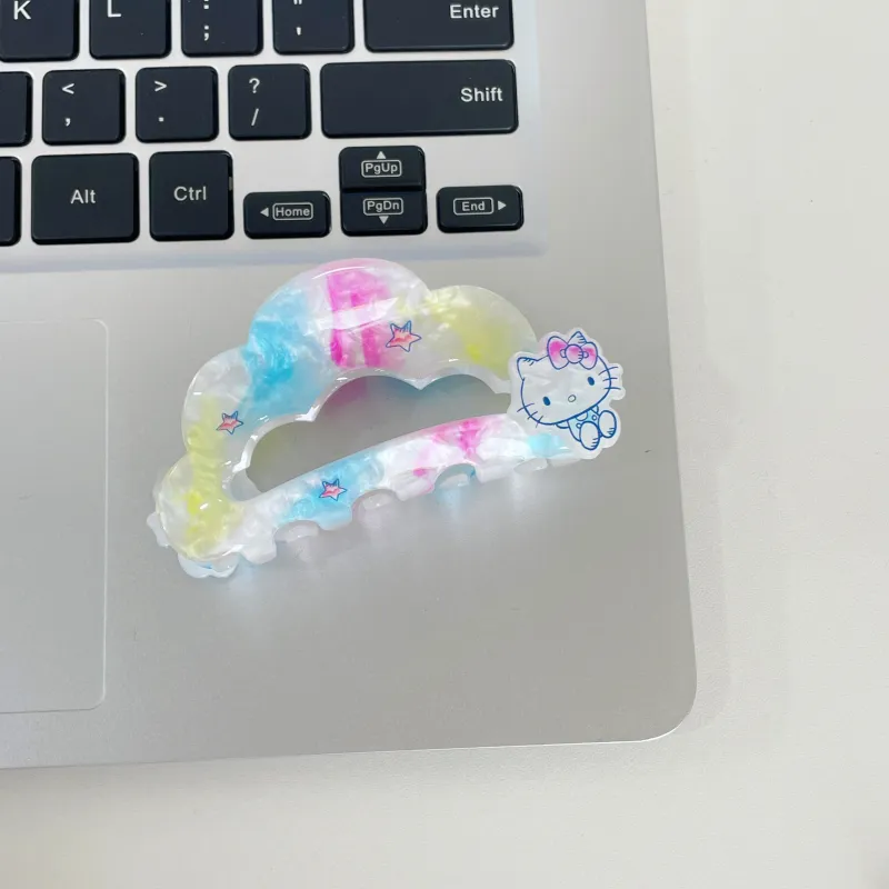 Sanrio Hello Kitty Acrylic Hair Clips Women's-4