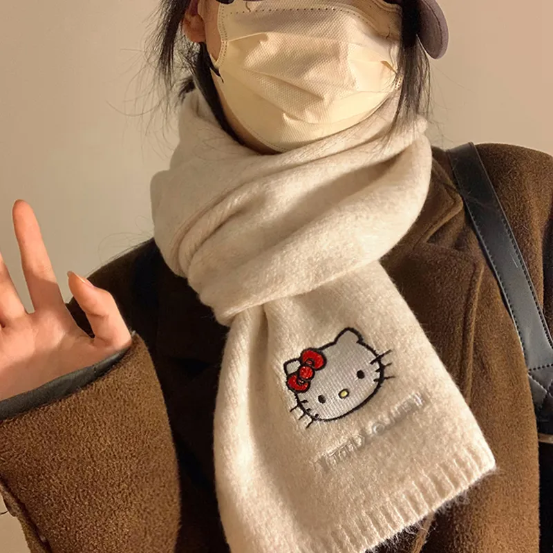 Hello Kitty X Sanrio Hello Kitty Knit Scarves Unisex-1