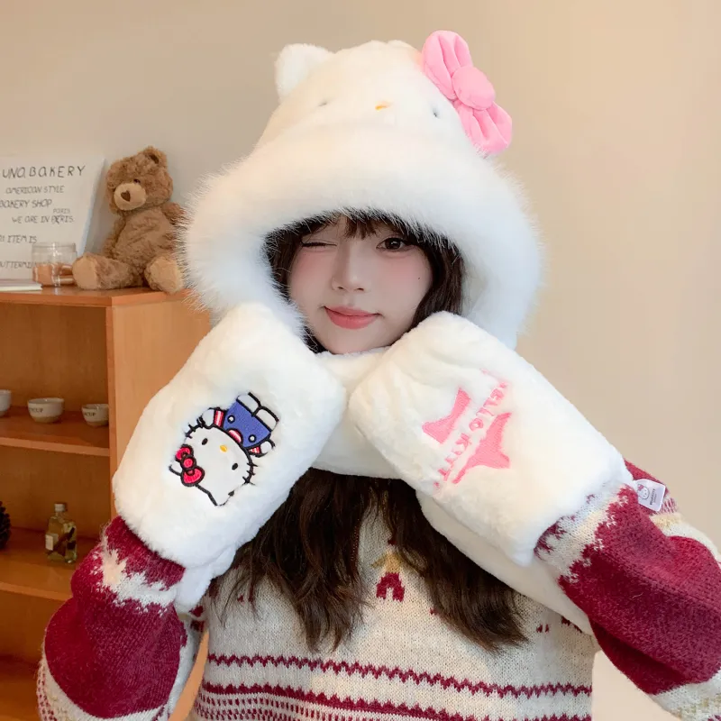 Sanrio Polyester Hoods & Plush Hats Unisex-3