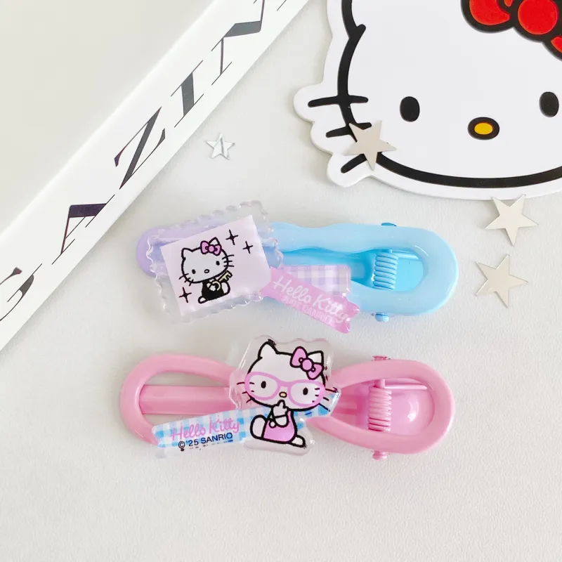 Sanrio Hello Kitty Acrylic Hair Clips Women's-4