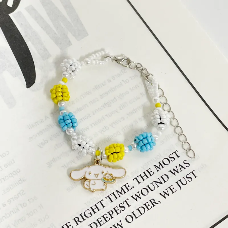 Sanrio Yugui Dog Acrylic Bracelets Women's-4