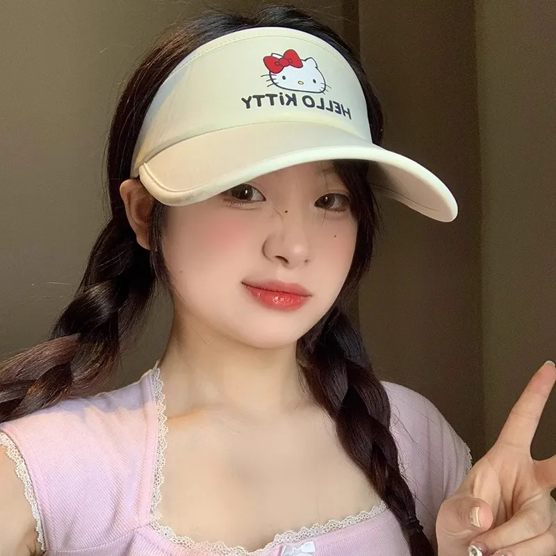 Hello Kitty Sanrio Series Polyamide Sun Protection Hats Unisex-5
