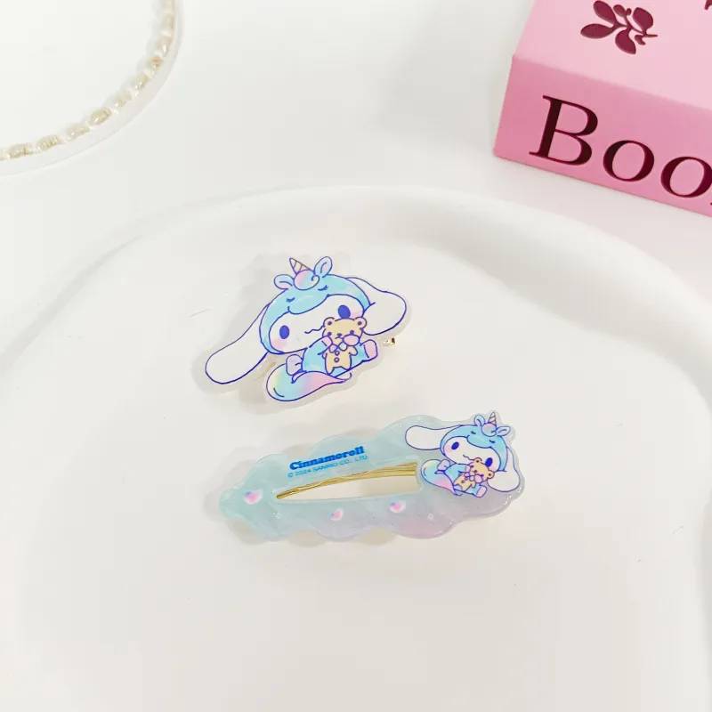 Sanrio Yugui Dog Acrylic Hair Clips Women's-1