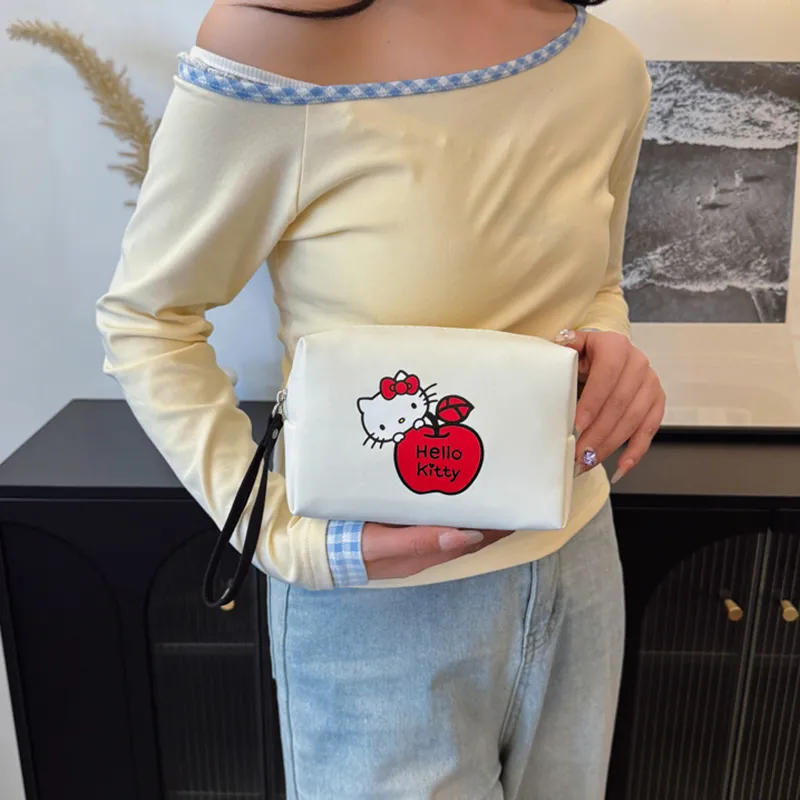 Sanrio Hello Kitty Fabric Clutch Women's Ecru-6