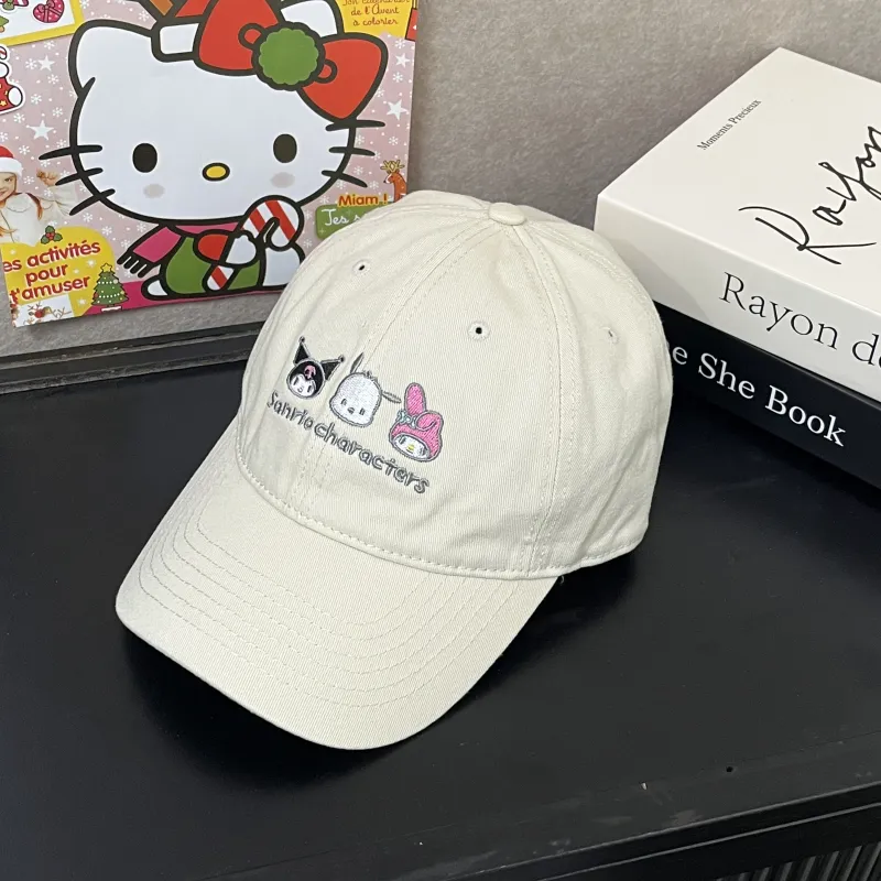 Sanrio Kuromi Pochacco Cotton Baseball Caps Unisex-3