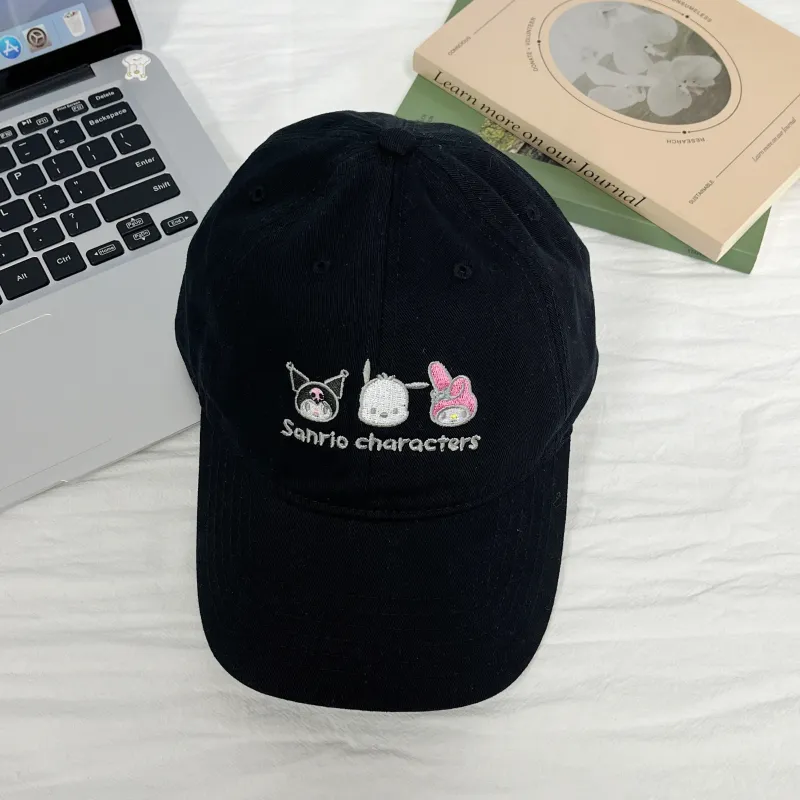Sanrio Kuromi Pochacco Cotton Baseball Caps Unisex-4