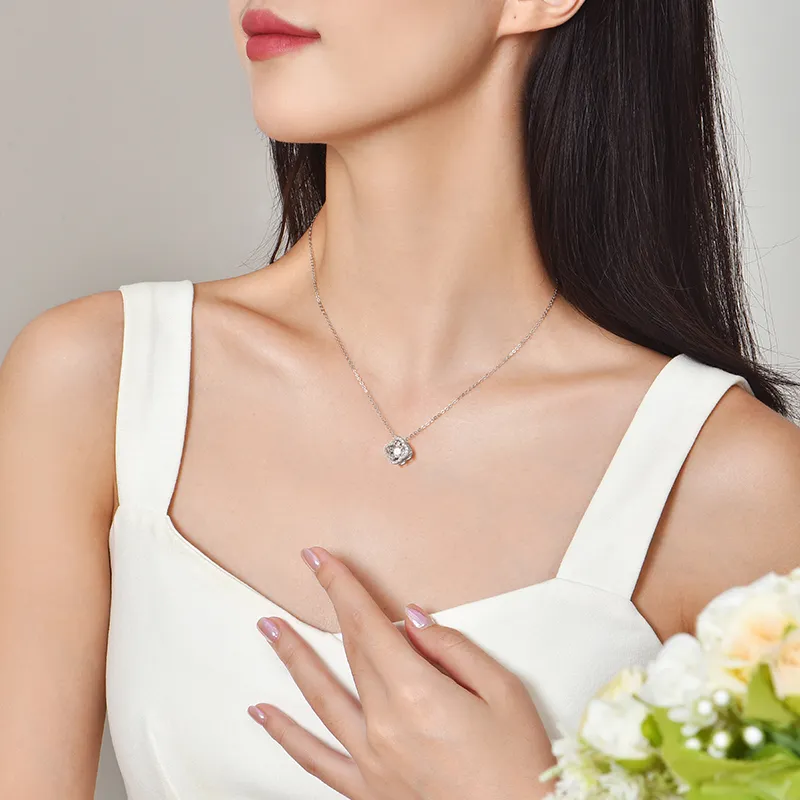 Ji Zhi S925 Silver Necklaces Women's-2
