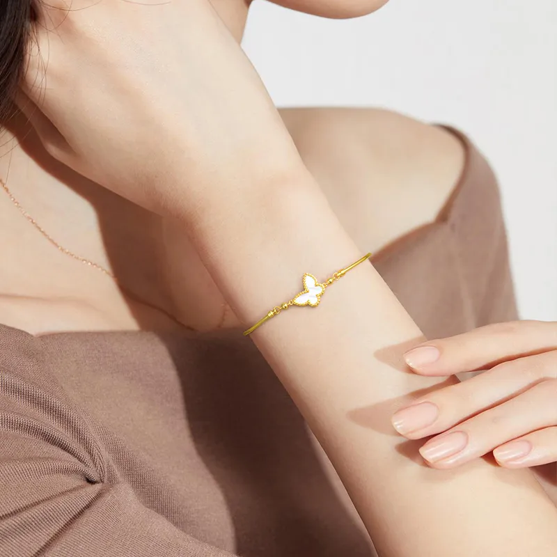 Ji Zhi S925 Silver Bangles Women's-3