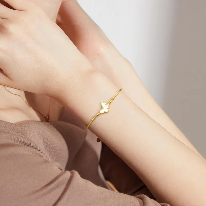 Ji Zhi S925 Silver Bangles Women's-2