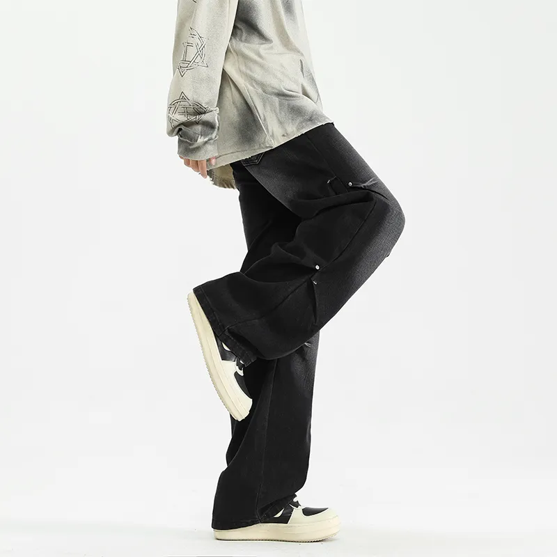 PAINT STAIN Jeans Unisex Dark Purple-377