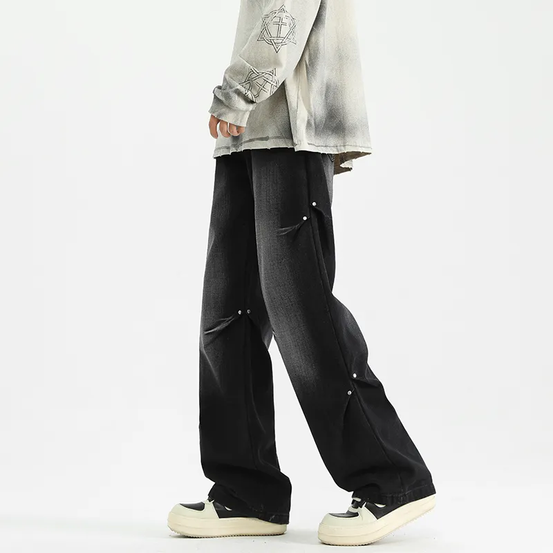 PAINT STAIN Jeans Unisex Dark Purple-374