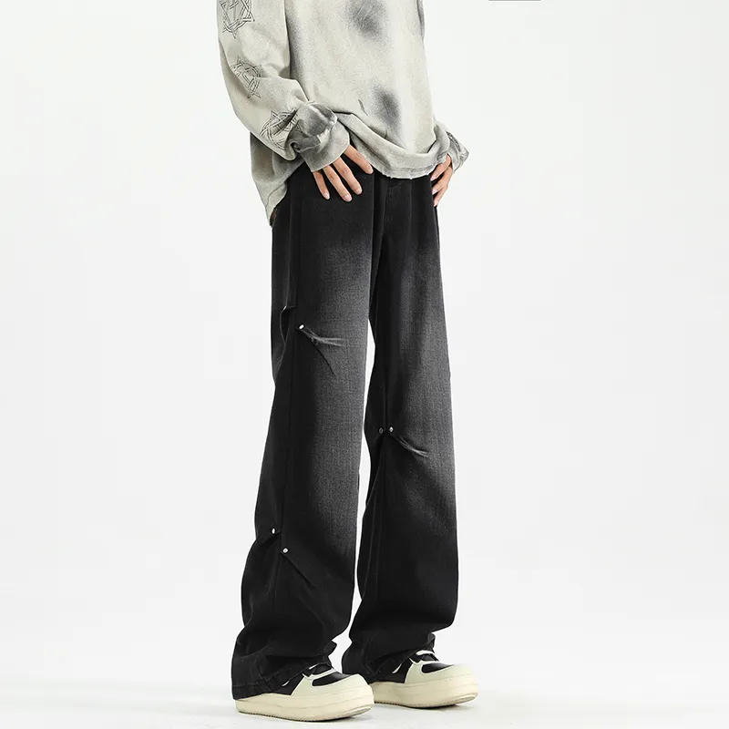 PAINT STAIN Jeans Unisex Dark Purple-378