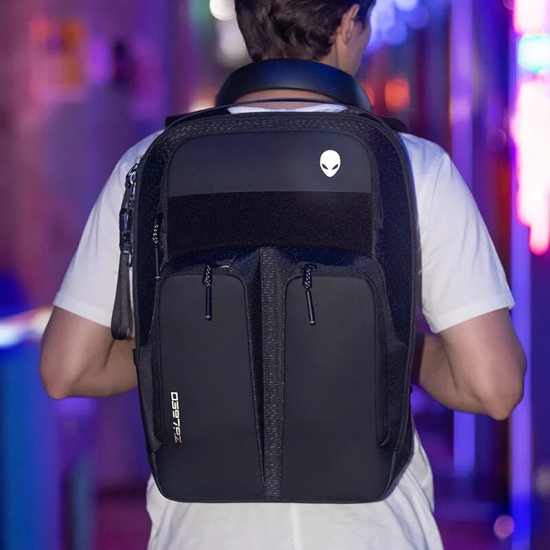 ALIENWARE Nylon Travel Backpack Large Size Unisex Black-4