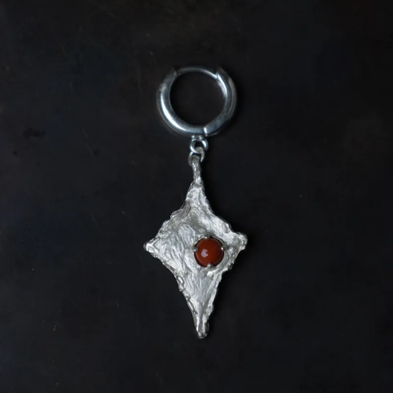 M.Wong 925 Sterling Silver Starry Eye Earrings Unisex-1