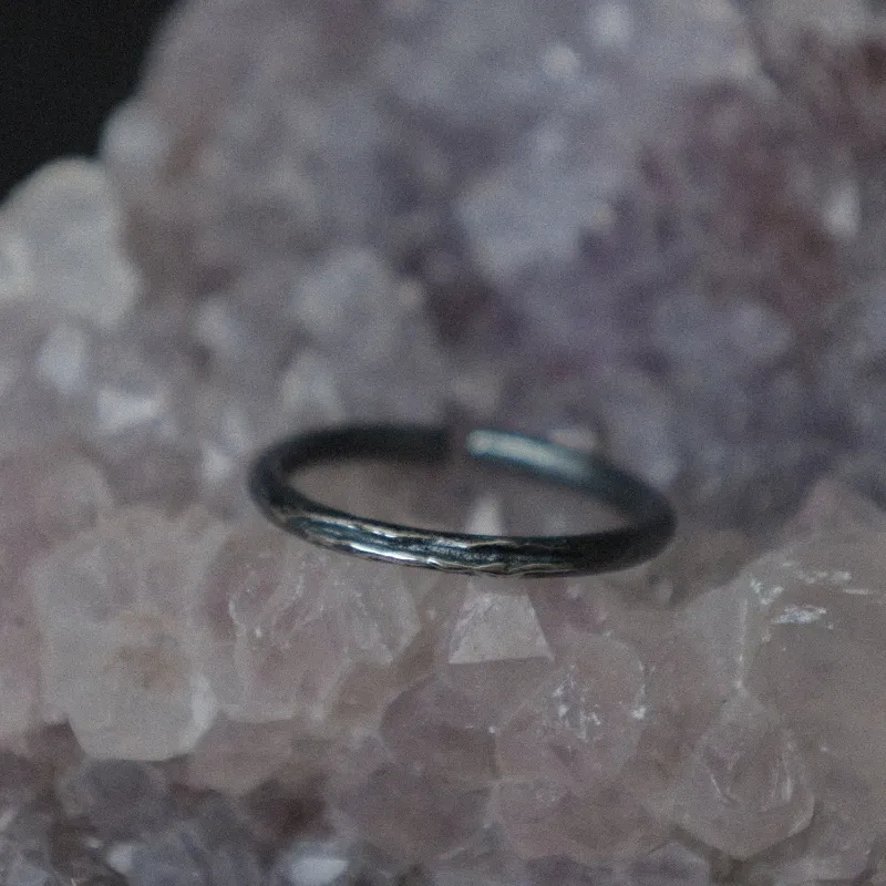 M.Wong 925 Sterling Silver Glimmer Ring Unisex-4