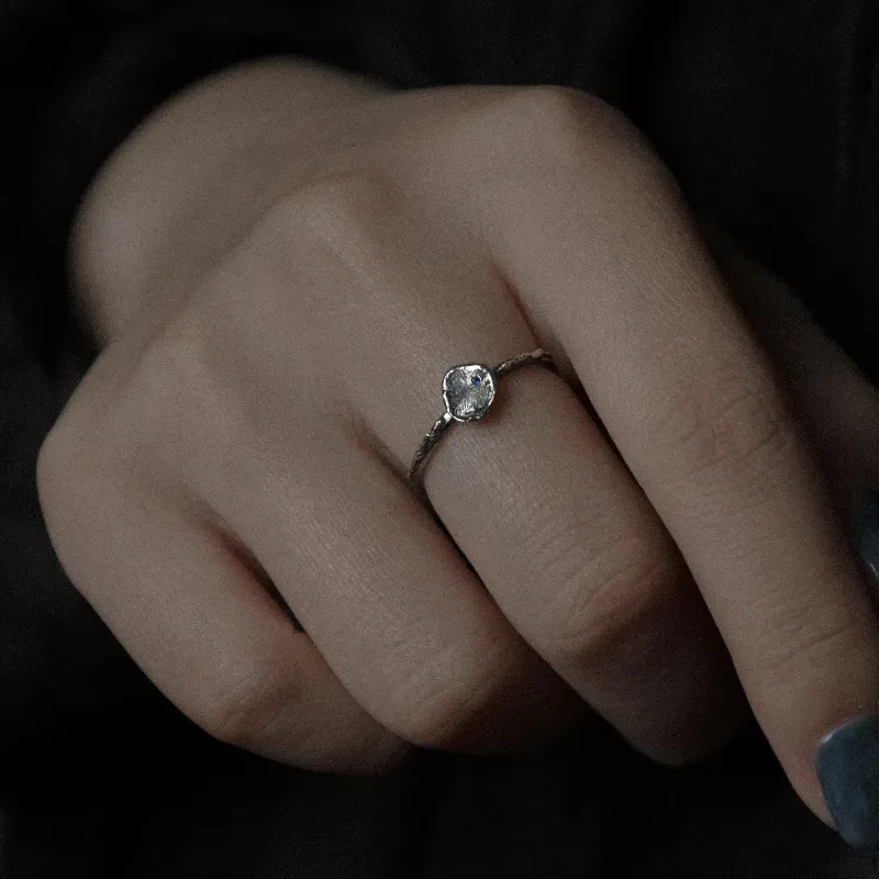 M.Wong 925 Sterling Silver Star Dot Ring Women's-5