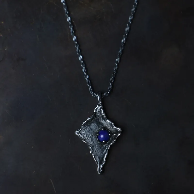 M.Wong 925 Sterling Silver Starry Eye Pendant Necklace Unisex-6