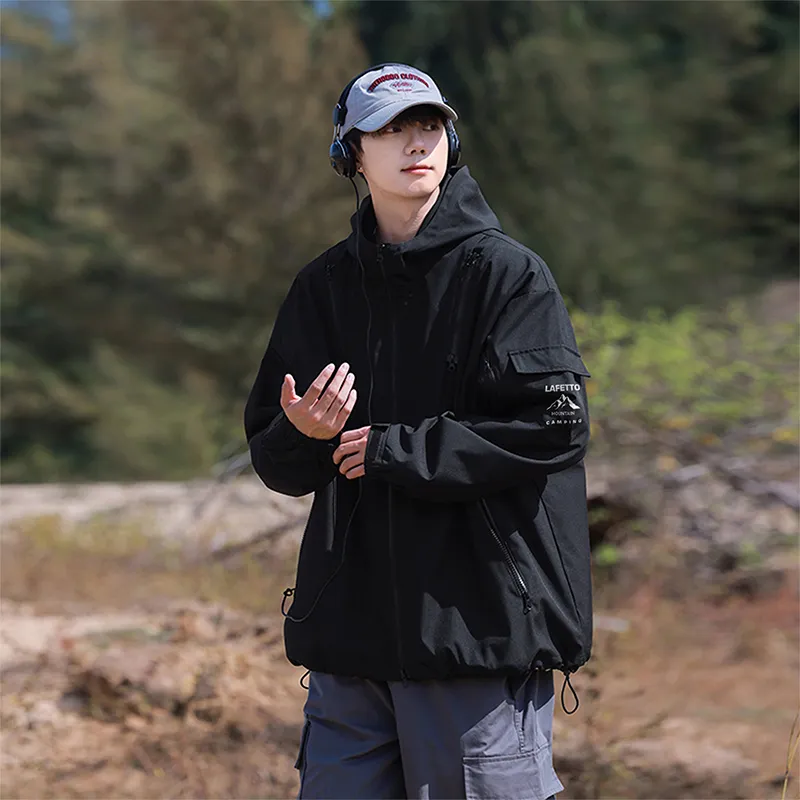 Lafetto Waterproof And Windproof Windbreaker Jacket Unisex-16
