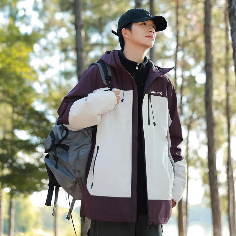 Lafetto Warm Water Resistant Windproof Windbreaker Jacket Unisex-3