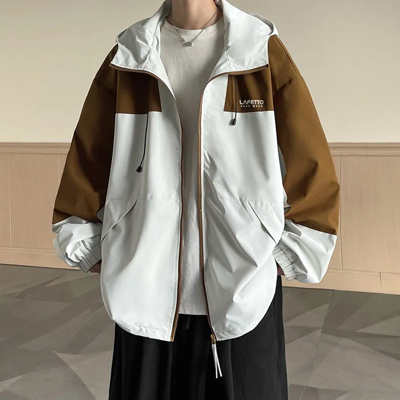 Lafetto Water Resistant Windproof Wear Resistant Windbreaker Jacket Unisex-7
