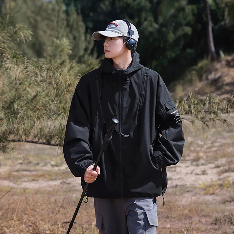 Lafetto Waterproof And Windproof Windbreaker Jacket Unisex-15