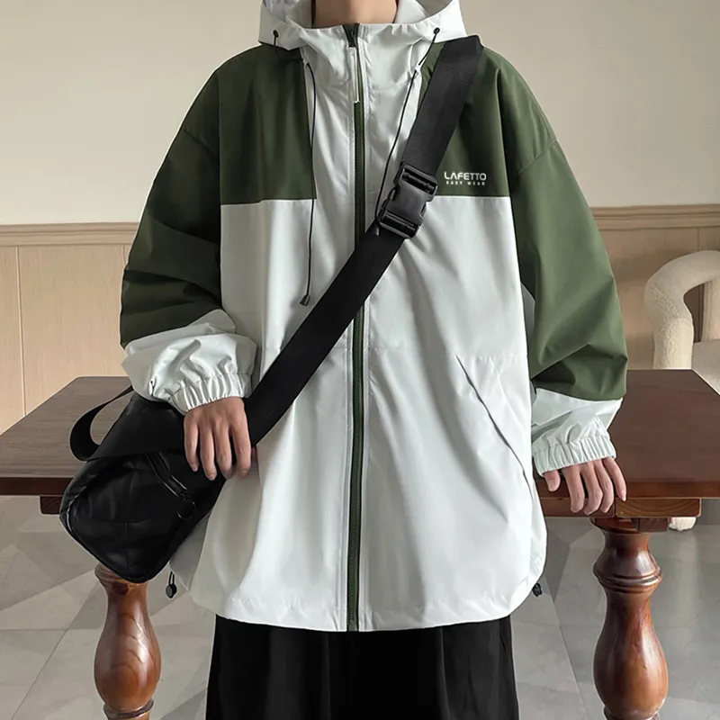 Lafetto Water Resistant Windproof Wear Resistant Windbreaker Jacket Unisex-12