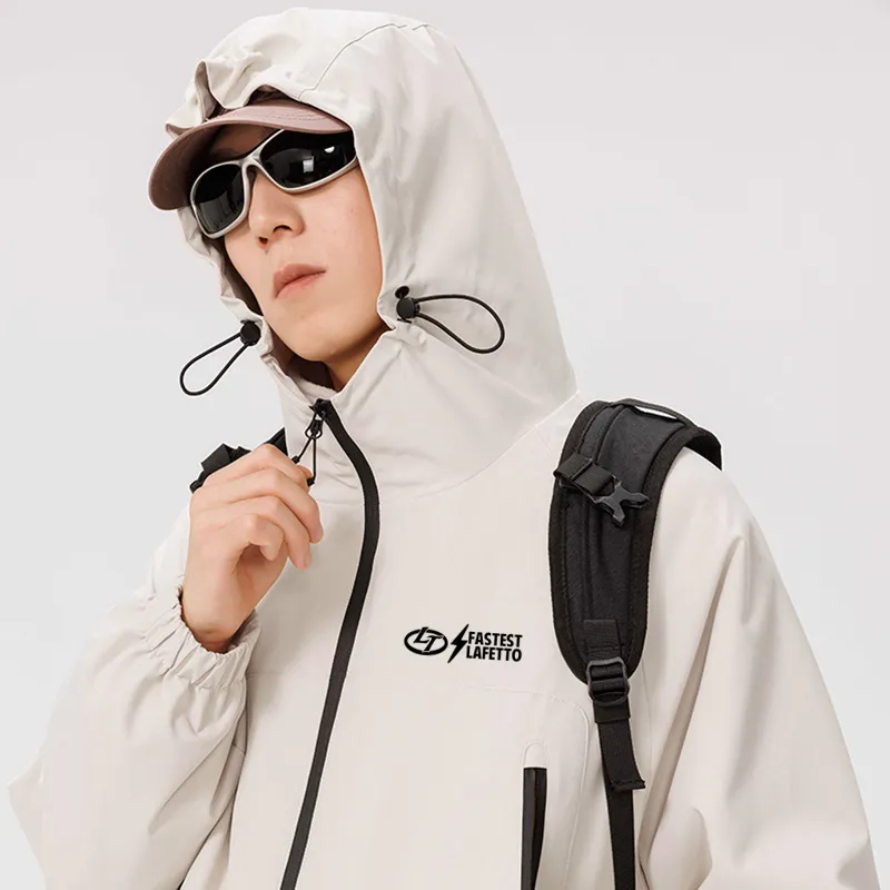 Lafetto Waterproof And Windproof Windbreaker Jacket Unisex-14