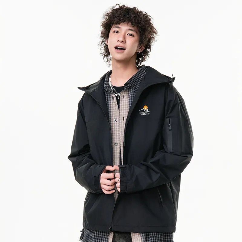 Lafetto Waterproof And Windproof Windbreaker Jacket Unisex-2