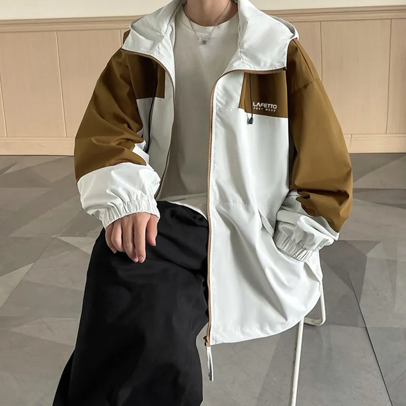 Lafetto Water Resistant Windproof Wear Resistant Windbreaker Jacket Unisex-9