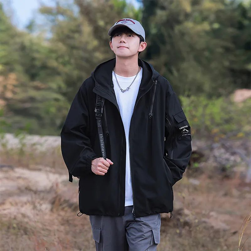 Lafetto Waterproof And Windproof Windbreaker Jacket Unisex-4