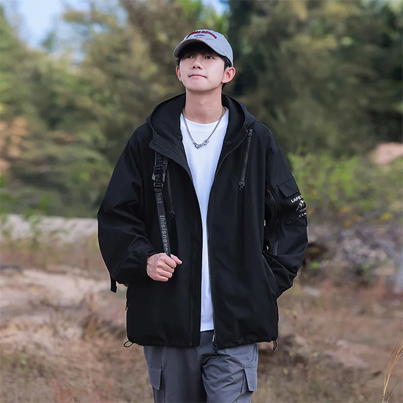 Lafetto Waterproof And Windproof Windbreaker Jacket Unisex-17