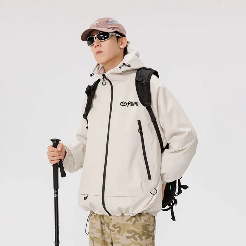 Lafetto Waterproof And Windproof Windbreaker Jacket Unisex-13