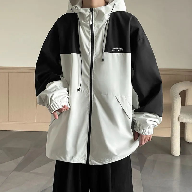 Lafetto Water Resistant Windproof Wear Resistant Windbreaker Jacket Unisex-2