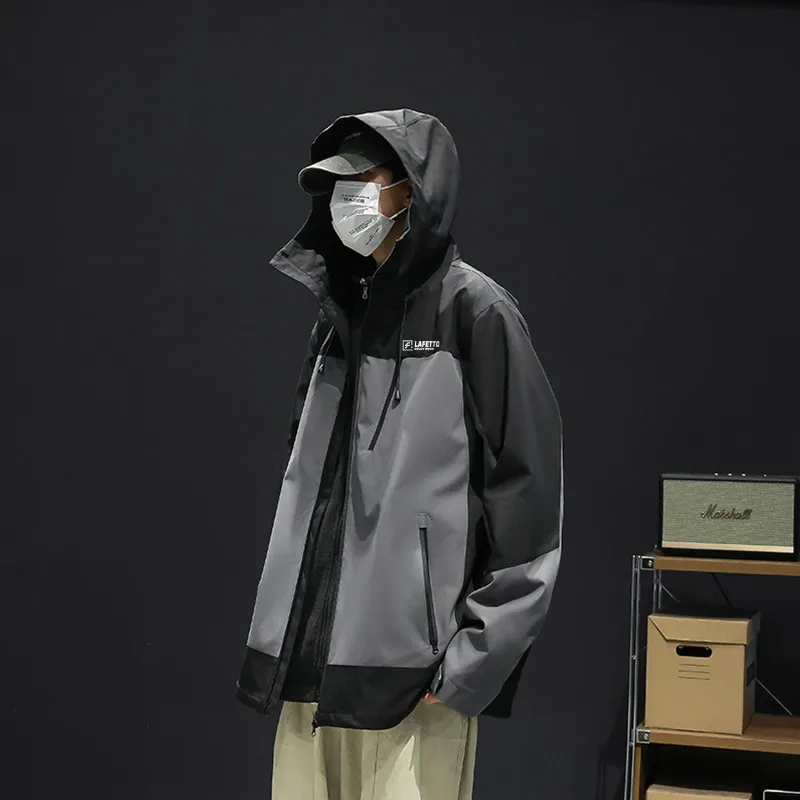 Lafetto Waterproof And Windproof Windbreaker Jacket Unisex-3