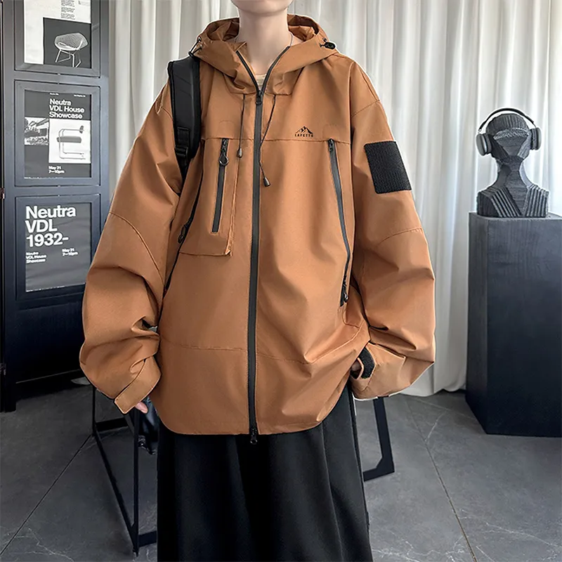Lafetto Waterproof And Windproof Windbreaker Jacket Unisex-11