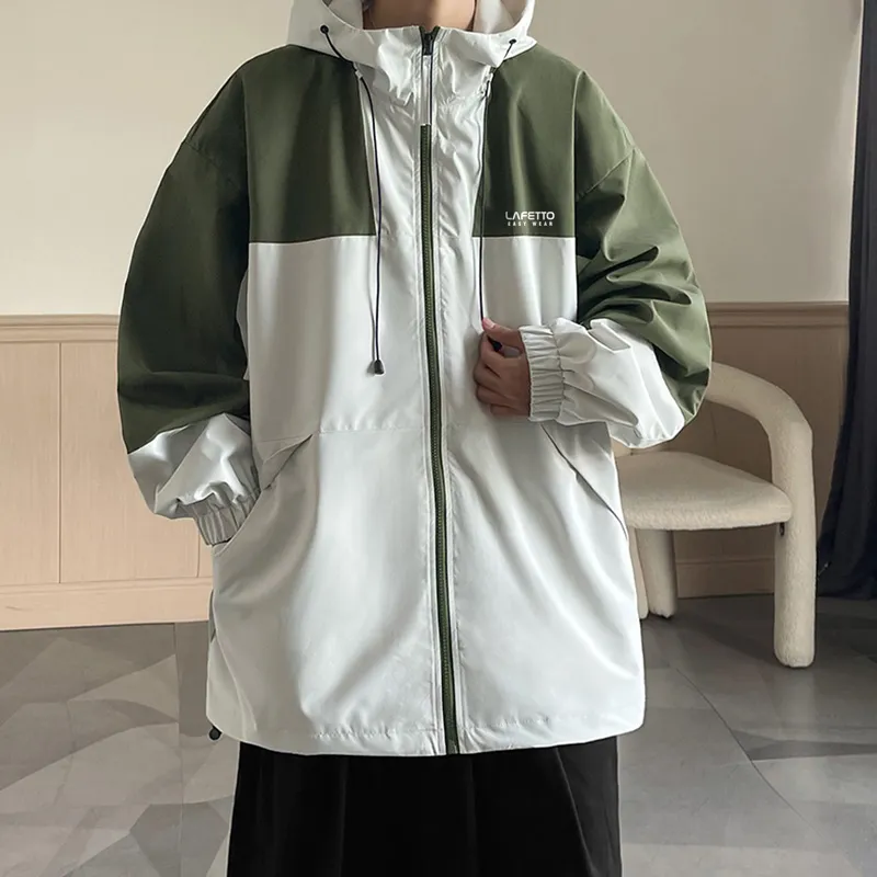 Lafetto Water Resistant Windproof Wear Resistant Windbreaker Jacket Unisex-13
