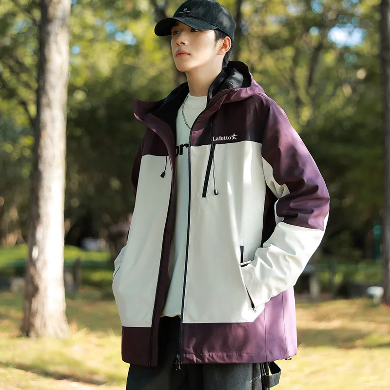 Lafetto Warm Water Resistant Windproof Windbreaker Jacket Unisex-4