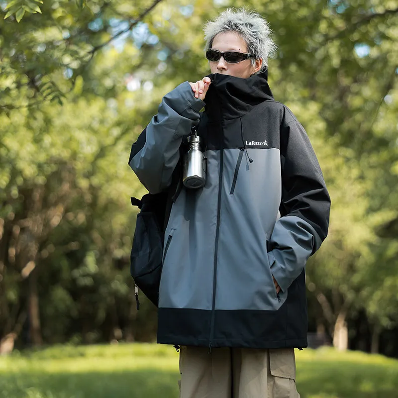 Lafetto Warm Water Resistant Windproof Windbreaker Jacket Unisex-7