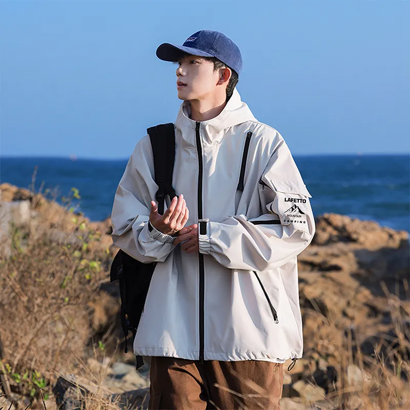 Lafetto Waterproof And Windproof Windbreaker Jacket Unisex-9