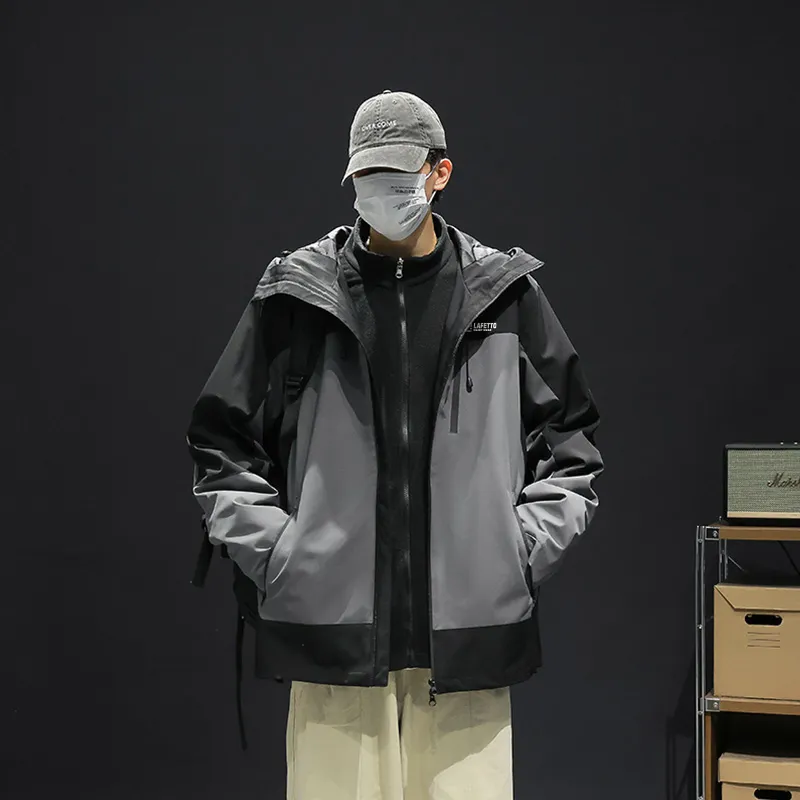 Lafetto Waterproof And Windproof Windbreaker Jacket Unisex-2