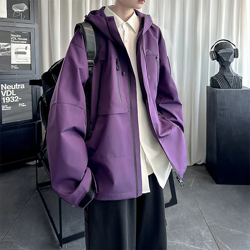 Lafetto Waterproof And Windproof Windbreaker Jacket Unisex-14