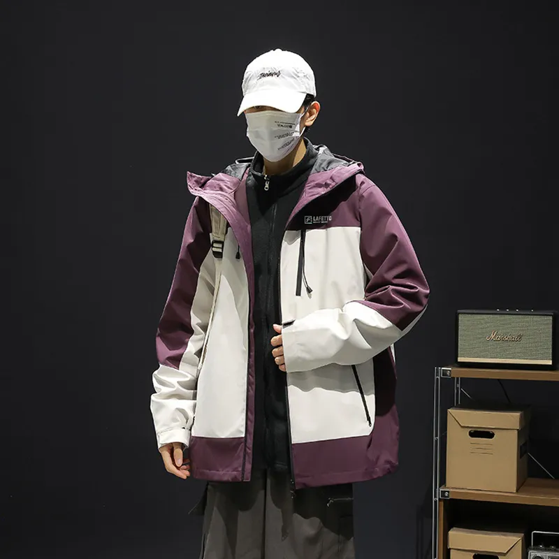 Lafetto Waterproof And Windproof Windbreaker Jacket Unisex-13