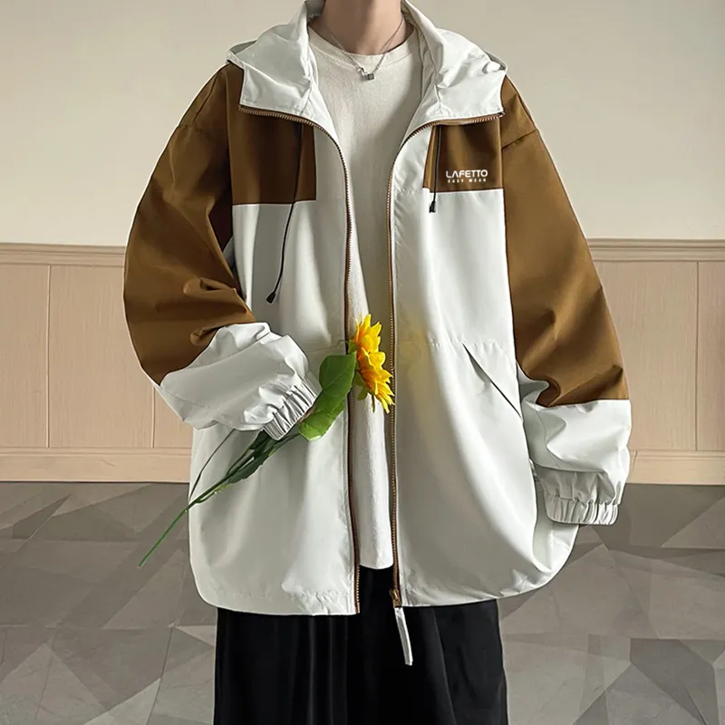 Lafetto Water Resistant Windproof Wear Resistant Windbreaker Jacket Unisex-8